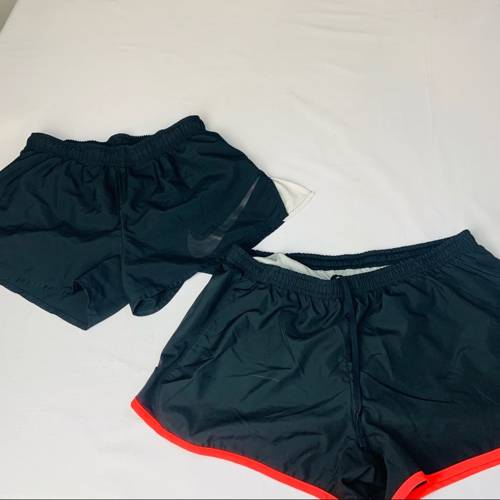 2 black Sz medium Nike running shorts.